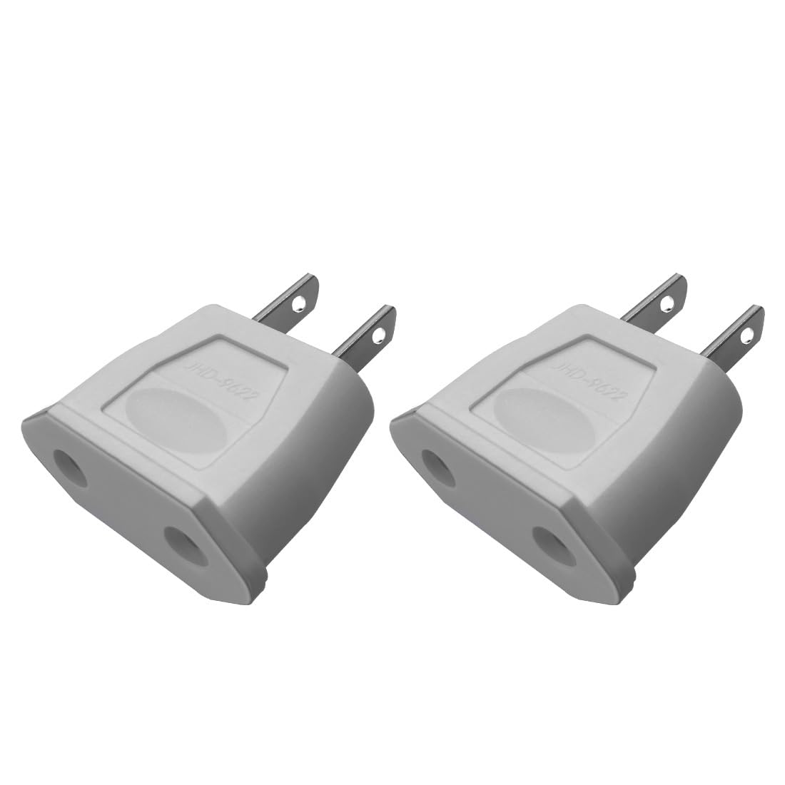 White 2pcs Socket Plug Adapter US 2 Pin to EU 2 Hole Power Converter for Travel
| Euro to US Travel Charger |0mm Hole P