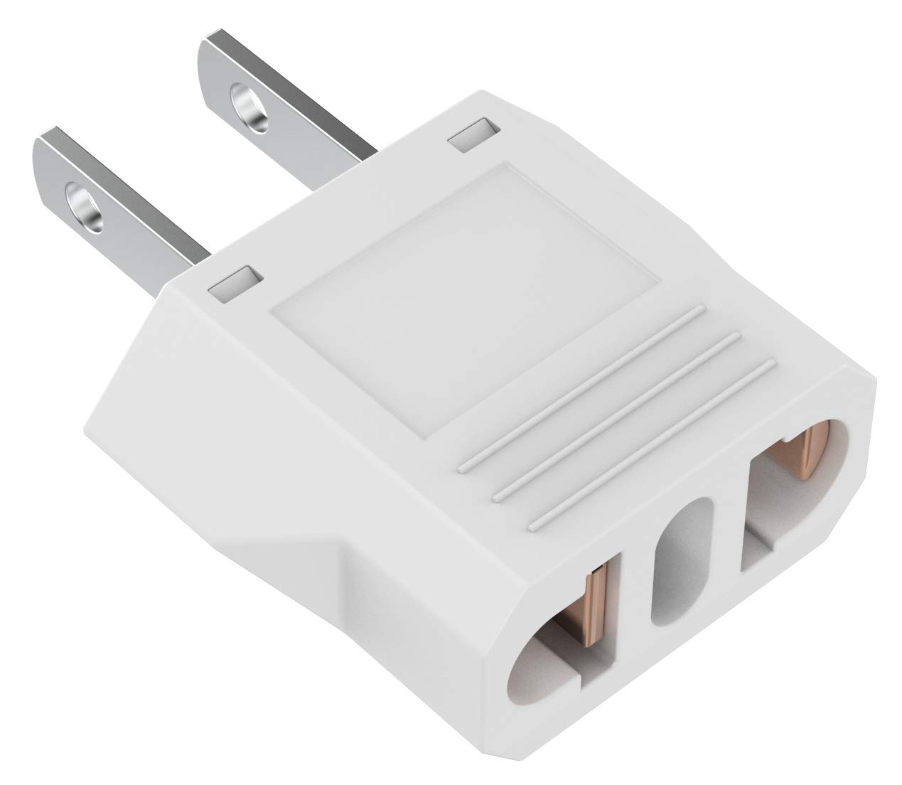 European to US Plug Adapter - Safe, Easy to Use Travel Adapter for Australia, China, Italy, Switzerland, Europe to USA -
