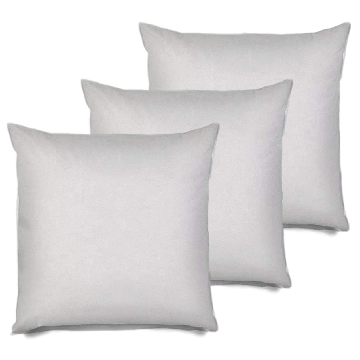 MSD Hypoallergenic Pillow Insert 26x26 for Sofa Bed - Standard White - Machine Washable Decorative Insert